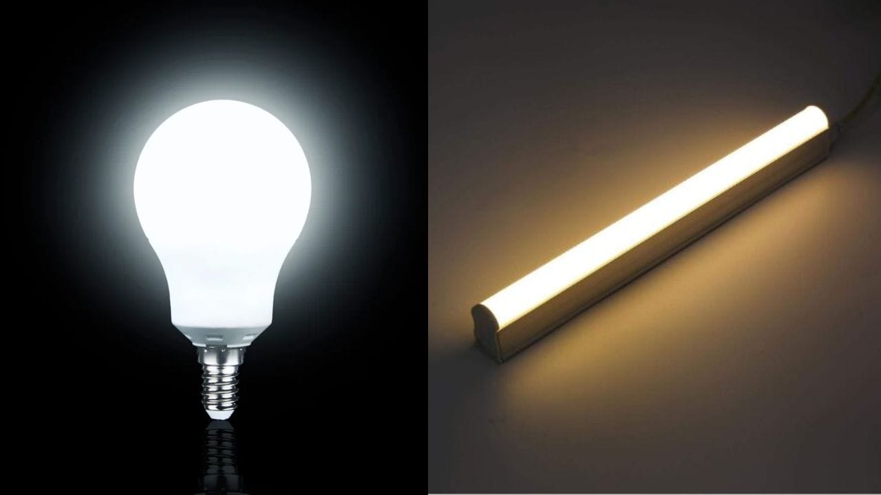 એક સામાન્ય LED બલ્બ 7 થી 12 વોટનો હોય છે, જ્યારે LED ટ્યુબલાઇટ 18 થી 22 વોટની હોય છે. આનો અર્થ એ છે કે એક જ ટ્યુબલાઇટ વધુ વીજળી વાપરે છે. જો કે, એક ટ્યુબલાઇટ આખા રૂમ માટે સારી રોશની પૂરી પાડે છે.