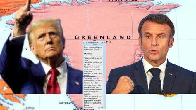 ટ્રમ્પની ફ્રાન્સના રાષ્ટ્રપતિ સાથેની ચેટ થઈ 'વાયરલ'