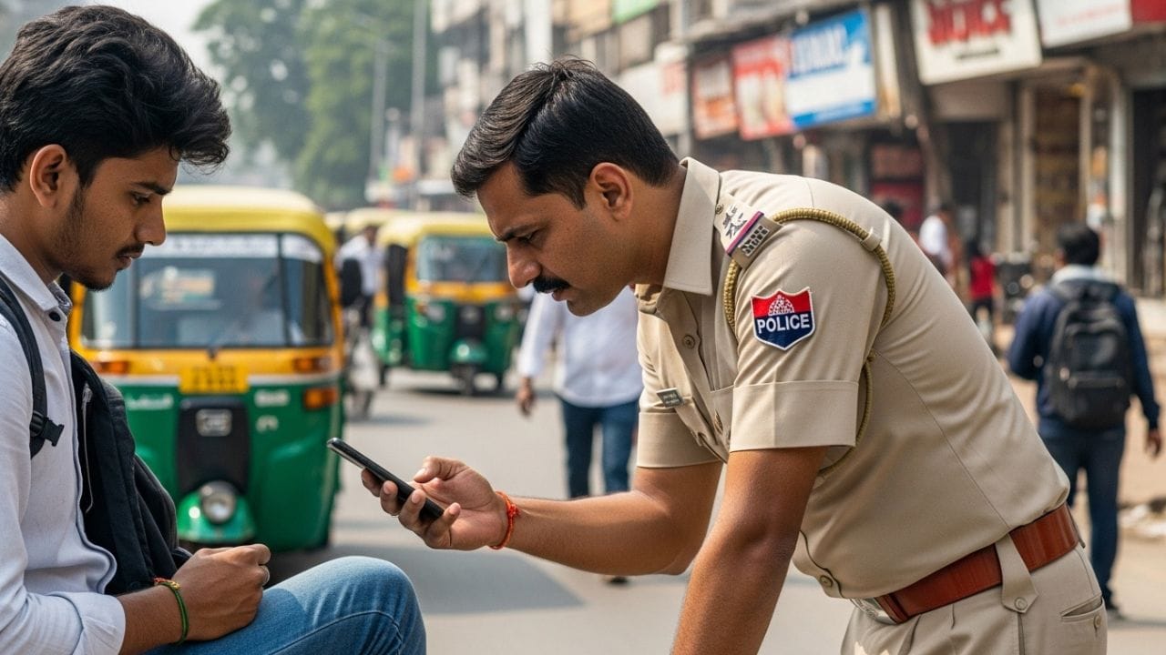આજના સમયમાં પોલીસ માત્ર ફોટા અને વીડિયો સુધી સીમિત નથી રહેતી. તેઓ મોબાઇલમાં રહેલા મેસેજ અને એપ્સની પણ તપાસ કરે છે. નફરત ફેલાવતી પોસ્ટ, અફવા, ધમકી આપતા સંદેશા અને ખોટી ખબર શેર કરવી મોટો ગુનો ગણાય છે. સાથે સાથે, નકલી લોન એપ્સ, ગુપ્ત રીતે નજર રાખતી જાસૂસી એપ્સ અને પૈસા ચોરી કરતું સોફ્ટવેર પણ તમને કાનૂની મુશ્કેલીમાં મૂકી શકે છે. ( Credits: AI Generated )