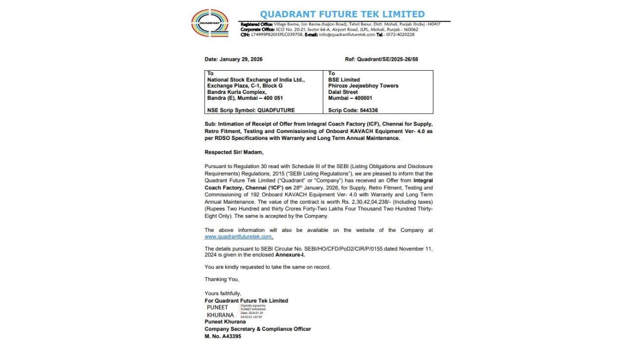 કંપનીએ સ્પષ્ટતા કરી છે કે આ ઓર્ડર ઘરેલું (Domestic) સ્તરે પ્રાપ્ત થયો છે અને તે કોઈ 'રિલેટેડ પાર્ટી ટ્રાન્ઝેક્શન' અંતર્ગત આવતો નથી. કંપનીના પ્રમોટર્સ કે પ્રમોટર ગ્રુપનો ઇન્ટિગ્રલ કોચ ફેક્ટરી (ICF) માં કોઈ અંગત રસ કે હિત નથી. આ વ્યવહાર સંપૂર્ણપણે પારદર્શક રીતે અને વ્યાવસાયિક ધોરણે કરવામાં આવ્યો છે.
