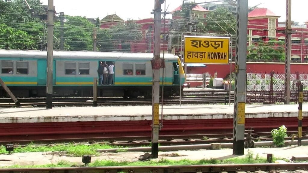 Rare Indian Railway Fact Howrah Station's Road for Cars Between Platforms