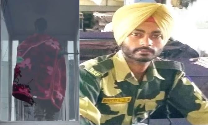 એક શહીદની માતાનું વાત્સલ્ય, વહાલસોયાની પ્રતિમાનો ઓઢાડી આવી બ્લેન્કેટ