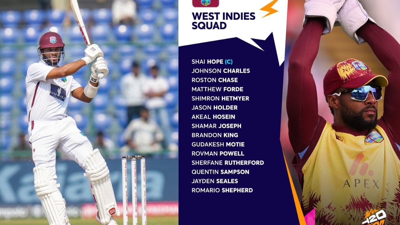 વેસ્ટ ઈન્ડિઝે 2026 ના T20 વર્લ્ડ કપ માટે તેમની 15 સભ્યોની ટીમની જાહેરાત કરી છે, અને આ ટીમ સ્પષ્ટપણે દર્શાવે છે કે, બે વખતનો કેરેબિયન ચેમ્પિયન ફરી એકવાર પાવર ક્રિકેટ અને અનુભવી ઓલરાઉન્ડરો પર આધાર રાખીને ટાઇટલ પર પોતાનો દાવો રજૂ કરશે. ટીમની મુખ્ય શક્તિઓ તેની વિસ્ફોટક બેટિંગ, ઓલરાઉન્ડ ઊંડાઈ અને તીક્ષ્ણ ફાસ્ટ બોલિંગ છે.