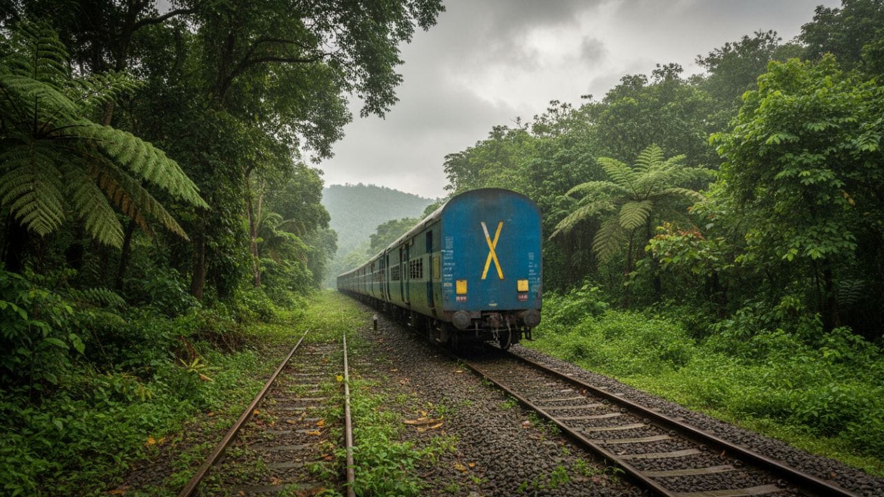 છેલ્લાં ડબ્બા પર આવેલું “X” દરેક પ્રકારની પ્રકાશ પરિસ્થિતિમાં સ્પષ્ટ રીતે નજરે પડે તે માટે રેલવે ખાસ પ્રકારની ટેક્નિક અપનાવે છે. આ ચિહ્ન બનાવવા માટે પ્રતિબિંબિત અથવા રેડિયમ આધારિત રંગનો ઉપયોગ કરવામાં આવે છે, જેના કારણે અંધારામાં, રાત્રિના સમયે અથવા ધુમ્મસ ભરેલા વાતાવરણમાં પણ તે સરળતાથી દેખાઈ આવે છે. આવી વ્યવસ્થા સ્ટેશન માસ્ટર તથા અન્ય રેલવે અધિકારીઓને ટ્રેનના છેલ્લાં કોચને ચોક્કસ અને વિશ્વસનીય રીતે ઓળખવામાં મદદ કરે છે. ( Credits: AI Generated )