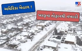 અમેરિકામાં બરફના વાવાઝોડાએ મચાવી તબાહી, 10 હજાર ફ્લાઇટ કેન્સલ