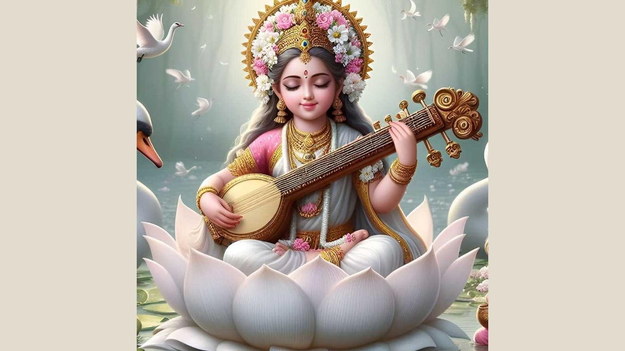 વસંત પંચમી પૂજા કરવાની રીત: વસંત પંચમી પર વહેલા ઉઠો અને સ્નાન કરો. તમારા નહાવાના પાણીમાં થોડું ગંગાજળ ઉમેરો અને સ્નાન કરતી વખતે "હર હર ગંગા, હર હર યમુના, હર હર સરસ્વતી" નો જાપ કરો. ત્યારબાદ તમારા ઘરના મંદિરને સારી રીતે સાફ કરો. પછી બાજોઠ પર પીળું કપડું પાથરો અને તેના પર દેવી સરસ્વતીનો ફોટો અથવા મૂર્તિ મૂકો. દેવીની સામે ઘીનો દીવો પ્રગટાવો અને પીળા ફૂલો અર્પણ કરો. 
