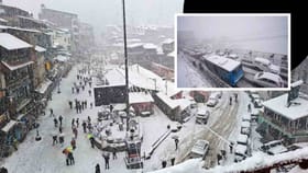 હિમાચલ - જમ્મુ કાશ્મીરમાં હિમવર્ષા, અનેક રસ્તાઓ બંધ, પ્રવાસીઓ ફસાયા