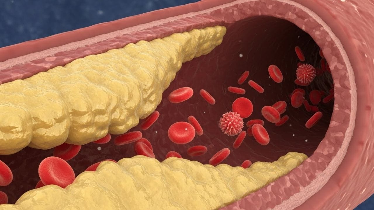 તમને કદાચ લાગે કે કોલેસ્ટ્રોલ અને મીઠાશ વચ્ચે કોઈ ખાસ સંબંધ નથી, પરંતુ હકીકતમાં બંને એકબીજા સાથે નજીકથી જોડાયેલા છે. જ્યારે આપણે વધારે પ્રમાણમાં ખાંડ, મીઠાઈ, સોફ્ટ ડ્રિંક્સ અથવા રિફાઇન્ડ લોટથી બનેલા ખોરાક જેમ કે સફેદ બ્રેડ, પાસ્તા અને બિસ્કિટ ખાઈએ છીએ, ત્યારે લીવર તેને ટ્રાઇગ્લિસરાઇડ્સમાં ફેરવી દે છે. ટ્રાઇગ્લિસરાઇડ્સ પણ ચરબીનો જ એક પ્રકાર છે અને તેનો સ્તર વધે ત્યારે કોલેસ્ટ્રોલ નિયંત્રણમાં રહેતું નથી. તેથી, જો તમે કોલેસ્ટ્રોલ ઘટાડવા ઈચ્છતા હો, તો ખાંડનું સેવન ઓછું કરવું ખૂબ જરૂરી છે. ( Credits: AI Generated )