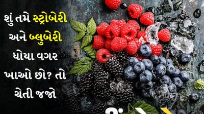 શું તમે સ્ટ્રોબેરી અને બ્લુબેરી ધોયા વગર ખાઓ છો? તો ચેતી જજો, જુઓ આ video