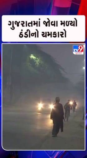 નલિયા 8 ડિગ્રી લઘુતમ તાપમાન સાથે રાજ્યનું સૌથી ઠંડું શહેર