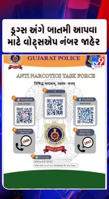 વોટ્સએપ નંબર: 99040 01908 પર આપી શકાશે બાતમી