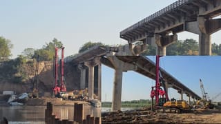 ગંભીરા બ્રિજ: સુરક્ષાના સાધનો વિના કામ કરાવતા શ્રમિક 10 ફૂટ ઊંચાઈથી પટકાયો, ગંભીર ઈજા