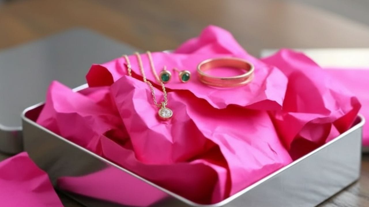 ઘણી પેઢીઓથી ભારતમાં સુવર્ણકારો સોનું અને ચાંદી ગુલાબી રંગના કાગળમાં લપેટવાની પરંપરા જાળવી રહ્યા છે. નાના ગામની દુકાનોથી લઈને મોટા નામચીન જ્વેલરી શોરૂમ સુધી આ રીત સામાન્ય રીતે જોવા મળે છે. ગ્રાહકો પણ તેને સામાન્ય માને છે, પરંતુ તેની પાછળનું કારણ માત્ર પરંપરા પૂરતું નથી. જ્યારે કોઈ ઝવેરી ગુલાબી કાગળમાં લપેટેલા દાગીના બતાવે છે, ત્યારે તે આંખોને આકર્ષે છે અને મન પર પણ સકારાત્મક અસર કરે છે. આ ગુલાબી કાગળ સોનાની મૂળ ચમકને સંતુલિત અને આકર્ષક રીતે રજૂ કરવામાં મદદરૂપ થાય છે. ( Credits: AI Generated )