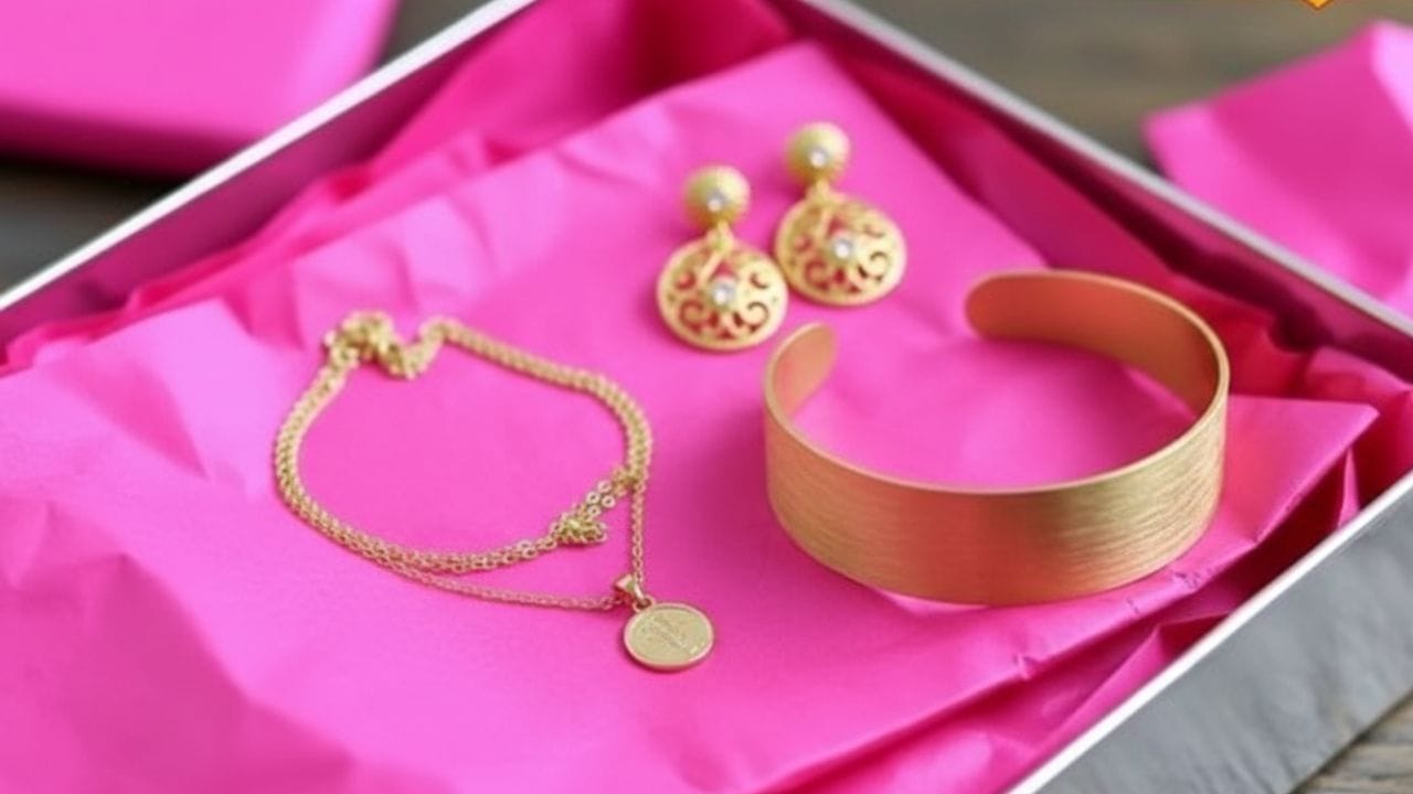 નિષ્ણાતોનું માનવું છે કે ગુલાબી રંગ દાગીનાને નવીનતા અને શુદ્ધતાનો અહેસાસ કરાવે છે, જેના કારણે ગ્રાહક માટે ખરીદીનો અનુભવ વધુ વિશેષ અને સ્મરણિય બની જાય છે. ઉપરાંત, આ પ્રકારનું કાગળ નરમ અને સુરક્ષિત હોવાથી દાગીનાની હેરફેર અથવા પરિવહન દરમિયાન કોઈ નુકસાન થતું નથી. એટલે ગુલાબી કાગળનો ઉપયોગ માત્ર પરંપરાનો ભાગ નથી, પરંતુ તે લાંબા સમયથી સોનાની સુરક્ષા, આકર્ષક રજૂઆત અને ગ્રાહકોના વિશ્વાસને મજબૂત રાખવામાં મહત્વની ભૂમિકા ભજવી રહ્યો છે. ( Credits: AI Generated )