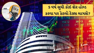 Tax On Stock: શેર ખરીદીને 5 વર્ષ સુધી રાખ્યા છે તો તેના પર કેટલો લાગશે ટેક્સ? જાણો અહીં