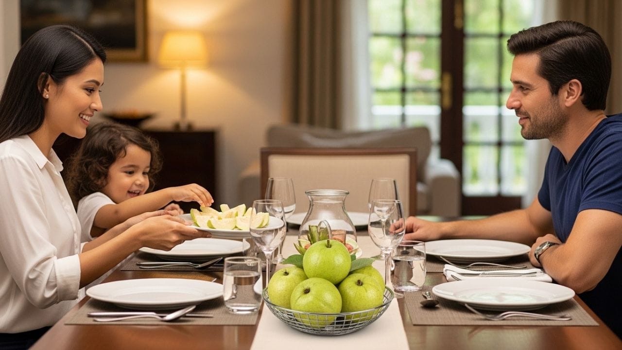 જામફળ એ આયુર્વેદમાં અમૃતફળ તરીકે ઓળખાતું સુપરફૂડ છે. તેમાં રહેલા વિટામિન સી, ડાયેટરી ફાઇબર અને એન્ટીઑકિસડન્ટ એકંદર સ્વાસ્થ્ય માટે ફાયદાકારક છે. ચાલો જાણીએ કે તેને ખાવાથી તમને કયા ફાયદા થઈ શકે છે.