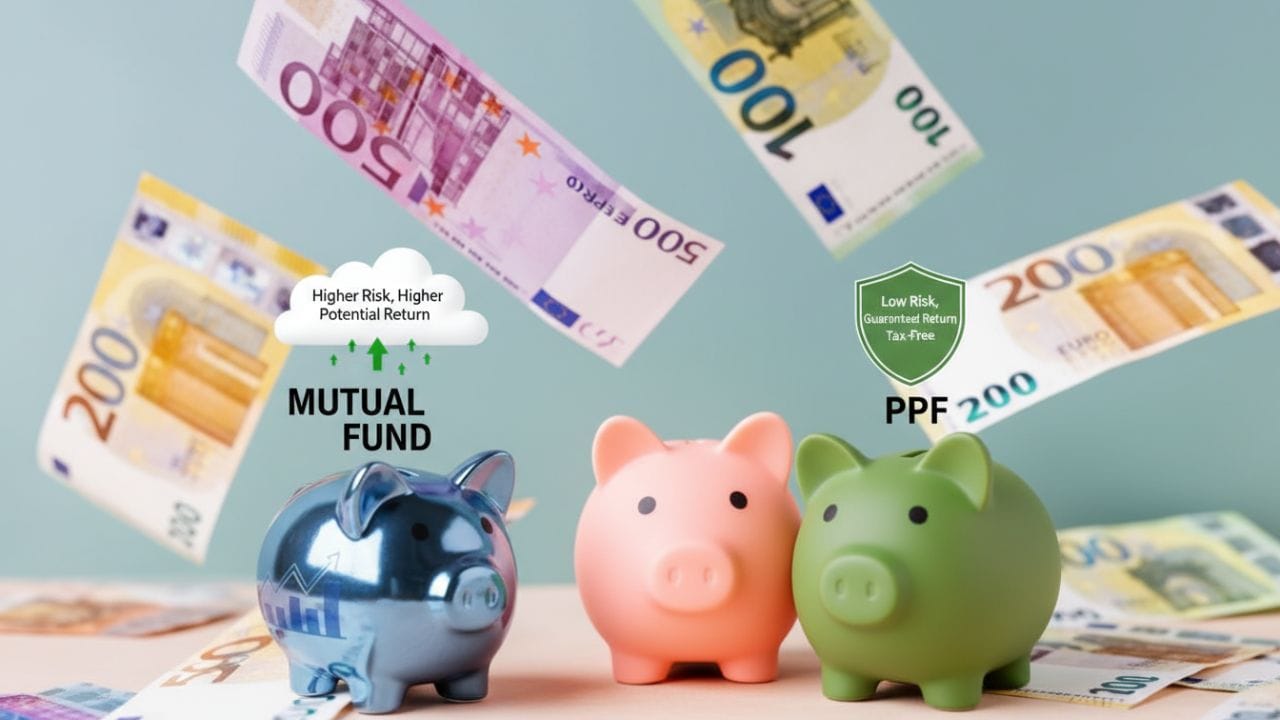 ટેક્સેશન અને EEE સ્ટેટસનો લાભ: ટેક્સની દ્રષ્ટિએ PPF એક અજેય વિકલ્પ છે કારણ કે તે 'Exempt-Exempt-Exempt' (EEE) કેટેગરીમાં આવે છે. આનો અર્થ એ છે કે રોકાણ કરેલી રકમ, તેના પર મળતું વ્યાજ અને અંતે મળતી મેચ્યોરિટી રકમ—ત્રણેય સંપૂર્ણપણે ટેક્સ-ફ્રી છે. બીજી બાજુ, મ્યુચ્યુઅલ ફંડમાં થયેલા નફા પર ટેક્સના નવા નિયમો લાગુ પડે છે