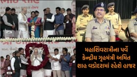 ભારત-પાક. મેચ અને અમિત શાહના આગમનને પગલે પોલીસનો લોખંડી બંદોબસ્ત
