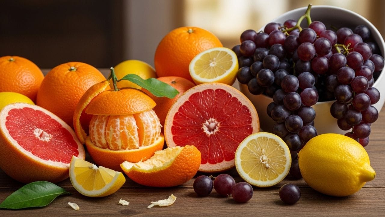 ખાટાં ફળો (સિટ્રસ ફ્રૂટ્સ) : નારંગી, મોસંબી, લીંબુ અને દ્રાક્ષ જેવા ફળોમાં સાઇટ્રિક એસિડ અને ફાઈબર પુષ્કળ પ્રમાણમાં હોય છે. ખાલી પેટે આ ફળો ખાવાથી પેટમાં બળતરા, એસિડિટી અને છાતીમાં બળતરા જેવી સમસ્યાઓ થઈ શકે છે.