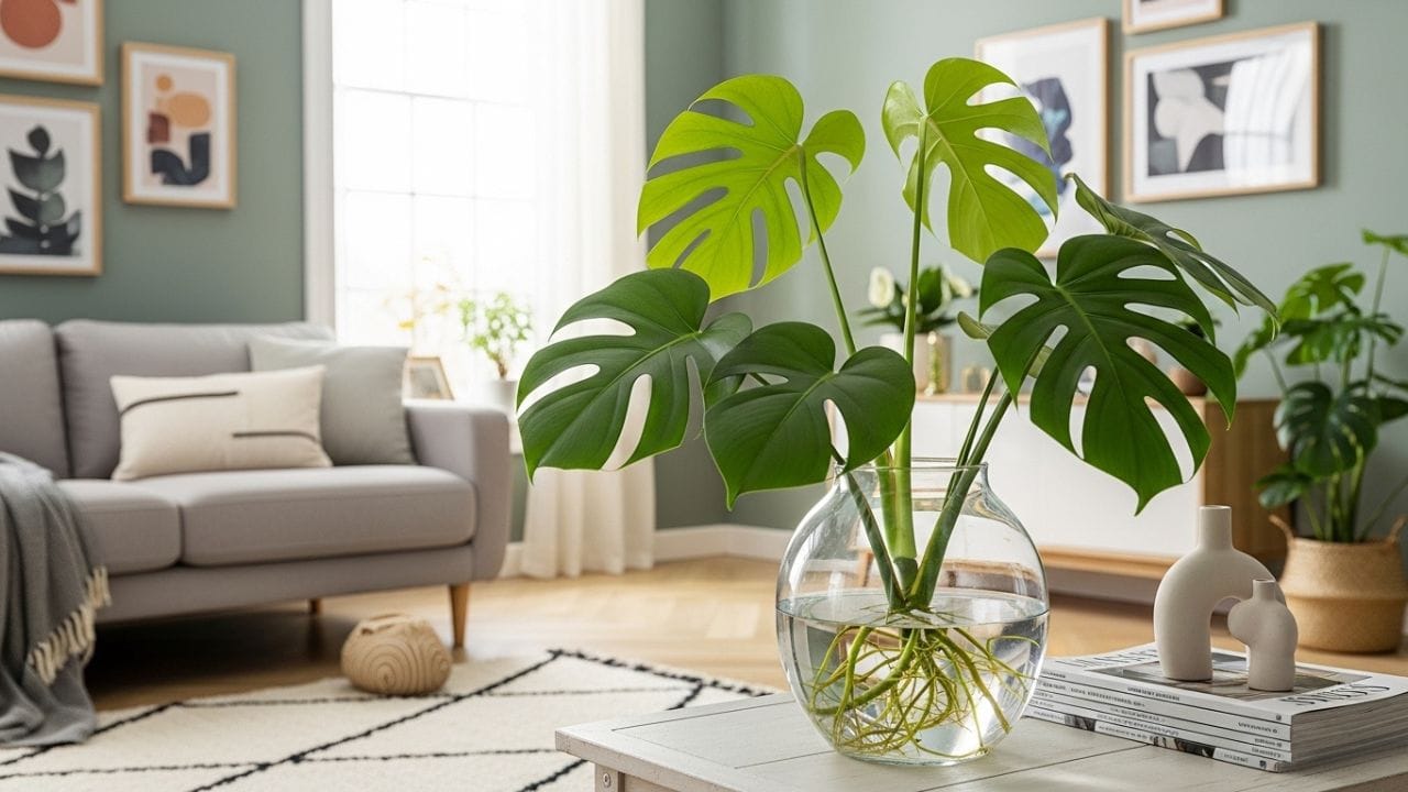 મોન્સ્ટેરા પ્લાન્ટ (Monstera Plant) : મોટા અને કટિંગ વાળા પાંદડા માટે જાણીતો આ છોડ હવે પાણીમાં પણ ઉગાડી શકાય છે. તેની કટિંગને પાણીમાં લગાવ્યાના 3 થી 4 અઠવાડિયામાં નવા પાન આવવા લાગે છે. તે ઘરની અંદર શુદ્ધ હવા આપે છે અને આધુનિક આર્ટ જેવો અહેસાસ કરાવે છે.