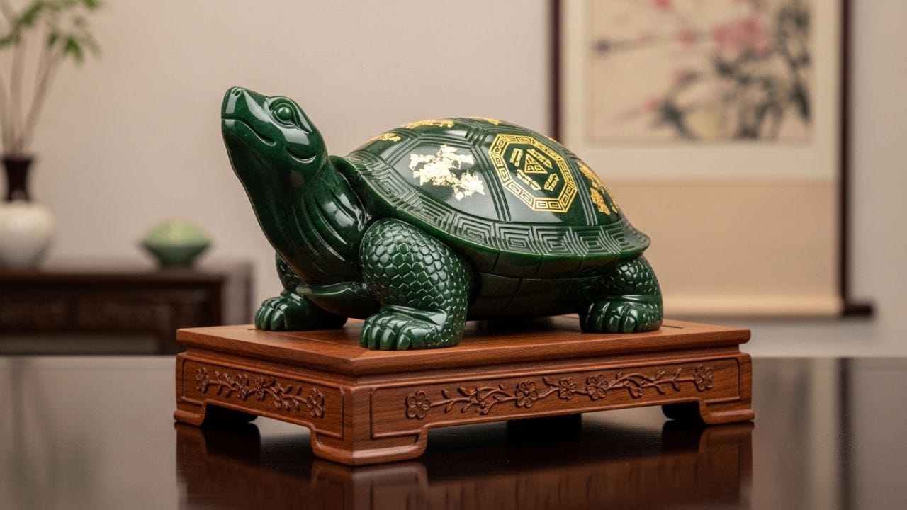 ફંગશુઈ કાચબો (Feng Shui Turtle): કાચબો લાંબુ આયુષ્ય, સ્થિરતા અને સંપત્તિનું પ્રતીક છે. ધાતુના કાચબાને પાણી ભરેલા પાત્રમાં રાખી ઉત્તર દિશામાં મૂકવો જોઈએ. આ ઉપાયથી વાસ્તુદોષ દૂર થાય છે અને ઘરના સભ્યો બીમારીઓથી સુરક્ષિત રહે છે.