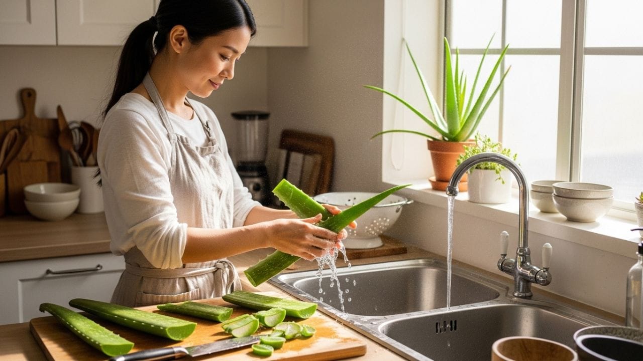 પાચનતંત્રમાં સુધારો: એલોવેરા જ્યુસનું સેવન પાચન સંબંધી નસોને આરામ આપે છે. તેમાં રહેલા એન્ઝાઇમ્સ અને બાયોએક્ટિવ કમ્પાઉન્ડ્સ પાચનક્રિયાને વેગ આપે છે, જેનાથી ડાયાબિટીસ જેવી સમસ્યાઓમાં પણ રાહત મળે છે.