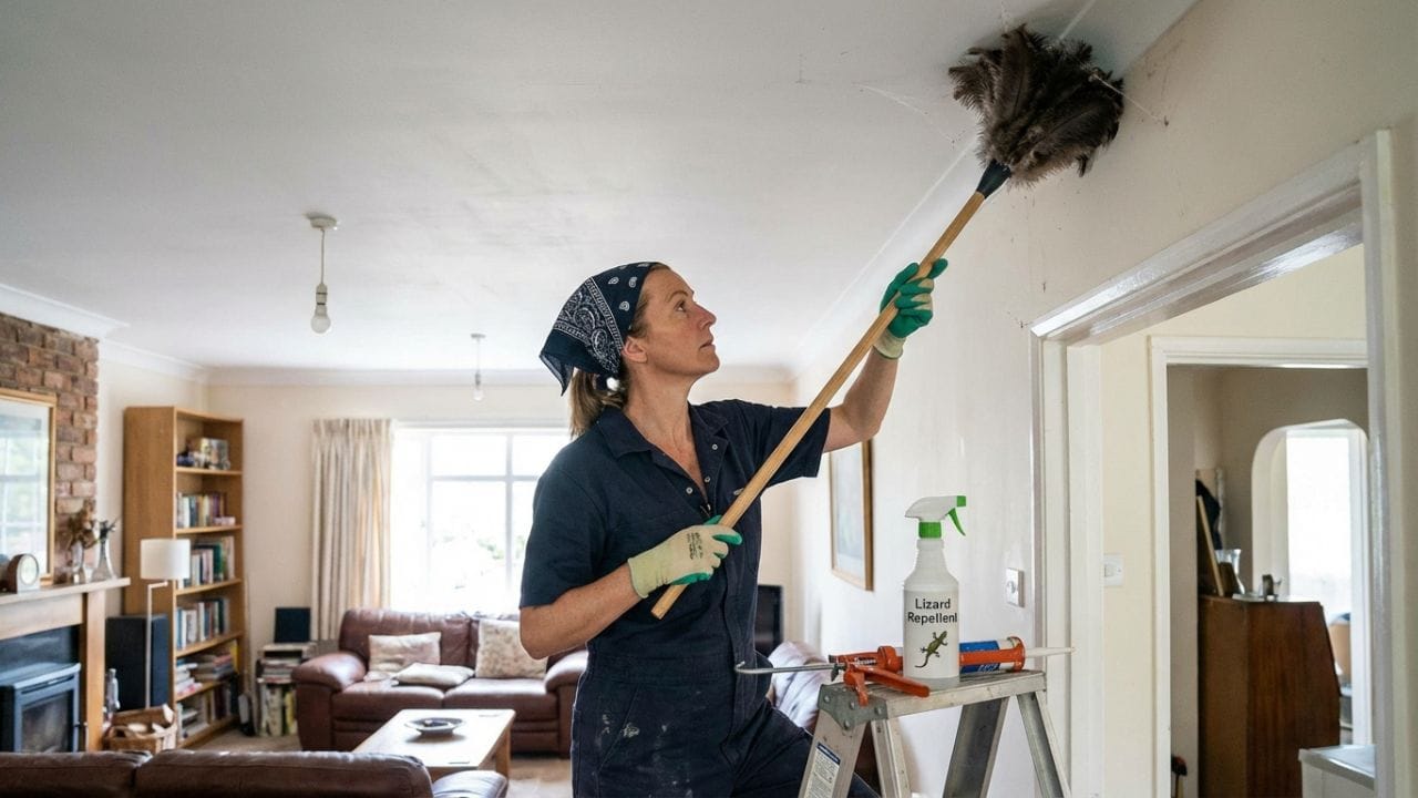 ઘરની સાફ-સફાઈ અને રોશની પર નિયંત્રણ: ગરોળીઓ અવારનવાર એવી જગ્યાએ આવે છે જ્યાં નાના જીવજંતુઓ હોય છે. ઘરને સાફ રાખો જેથી જીવજંતુઓ ન થાય. સાંજની સમયે બારી-બારણાં બંધ રાખો અને બહારની બિનજરૂરી લાઈટો ઓછી કરો, કારણ કે રોશની જીવજંતુઓને આકર્ષે છે અને જીવજંતુઓ ગરોળીઓને. જો ઘરની આસપાસ ઝાડી-ઝાંખરા હોય તો તેની છંટણી કરતા રહો અને ખાવાની વસ્તુઓ ક્યારેય ખુલ્લી ન રાખો.