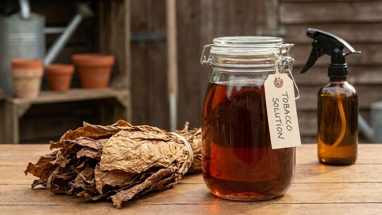 તમાકુના દ્રાવણનો ઉપયોગ: તમાકુની ગંધ પણ ગરોળીઓને દૂર રાખવામાં ખૂબ અસરકારક માનવામાં આવે છે. થોડી તમાકુને પાણીમાં પલાળીને તેનું દ્રાવણ તૈયાર કરી લો. આ પાણીનો સ્પ્રે કરવાથી ગરોળીઓ તે જગ્યાની આસપાસ પણ ફરકતી નથી.