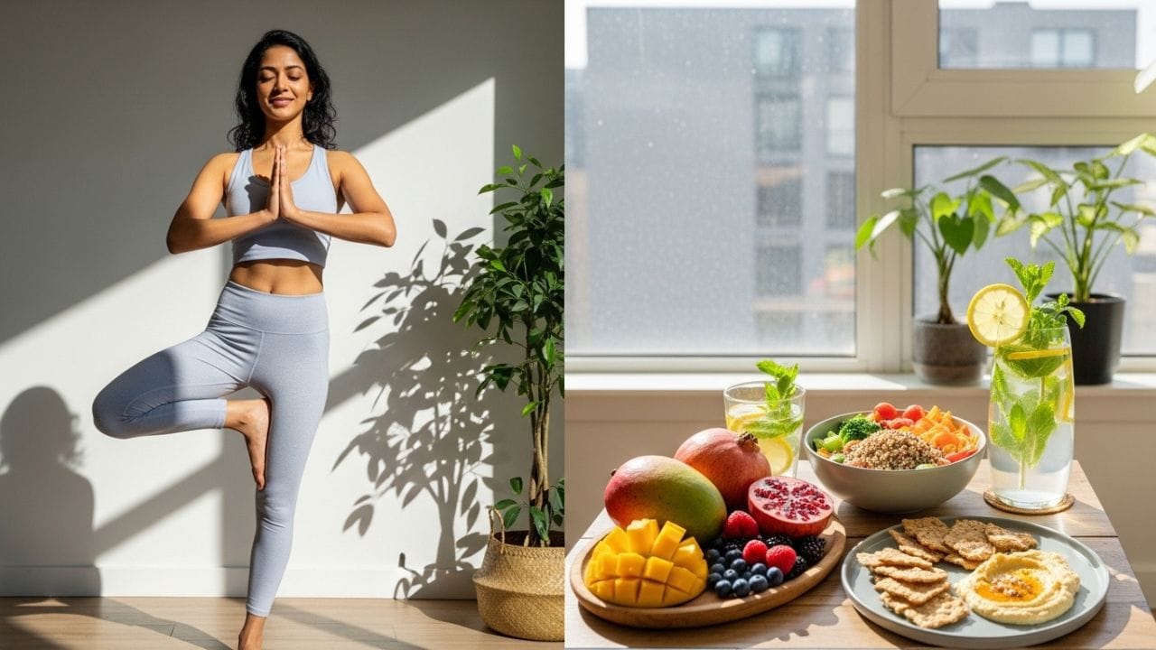 હોર્મોનલ સંતુલન જાળવવા માટે પૂરતી ઊંઘ અને નિયમિત જીવનશૈલી જરૂરી છે. સંતુલિત ખોરાક લો, જંક ફૂડ ટાળો અને નિયમિત યોગ કે કસરત કરો. તણાવ ઘટાડવા મેડિટેશન કરો અને ગંભીર લક્ષણો હોય તો ડૉક્ટરની સલાહ લો. (Image Credit source: AI)
