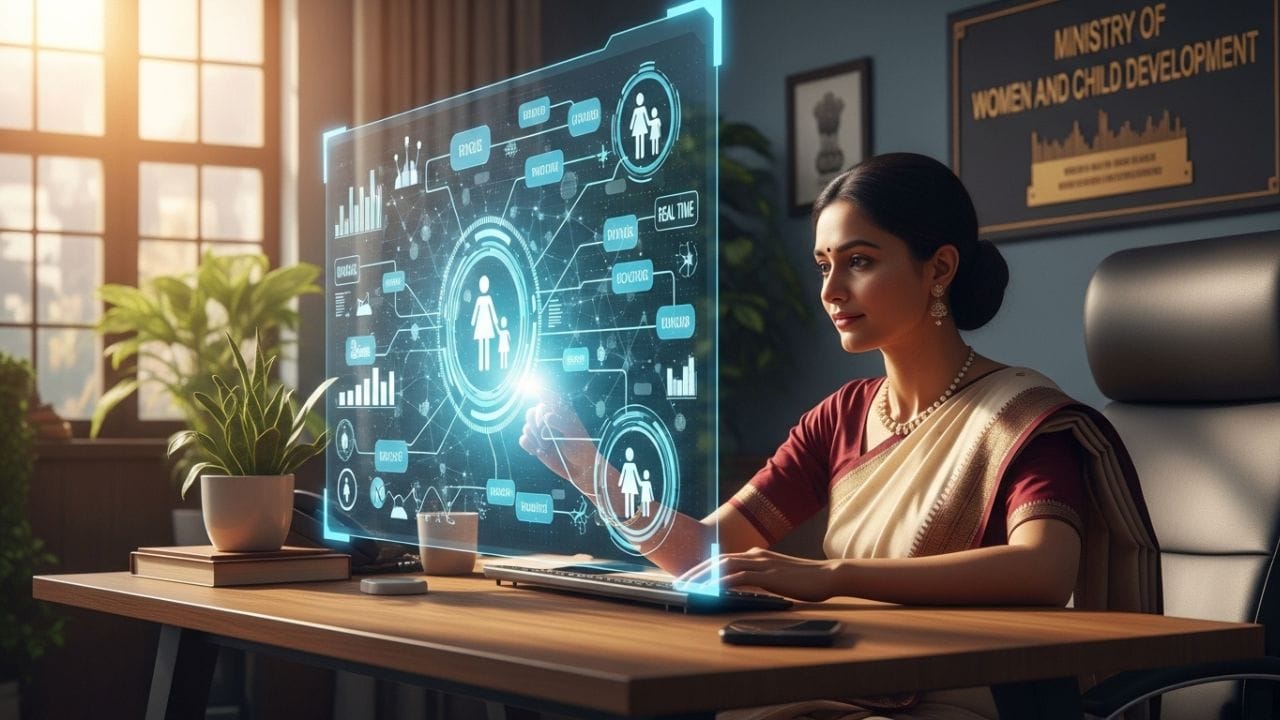 AI આધારિત ચેટબોટ મેદાનમાં કામ કરતા કાર્યકરોને પોષણ અને આરોગ્ય સંબંધિત મુદ્દાઓ પર તરત માર્ગદર્શન આપશે. આ ડિજિટલ સહાયથી સેવા પહોંચાડવાની પ્રક્રિયા વધુ ઝડપી અને અસરકારક બનશે. ( નોંધ: અહીં આપવામાં આવેલી માહિતી પબ્લિક ડોમેન પરથી લેવામાં આવી છે, જે ફક્ત તમારી જાણકારી માટે છે.) ( Credits: AI Generated )