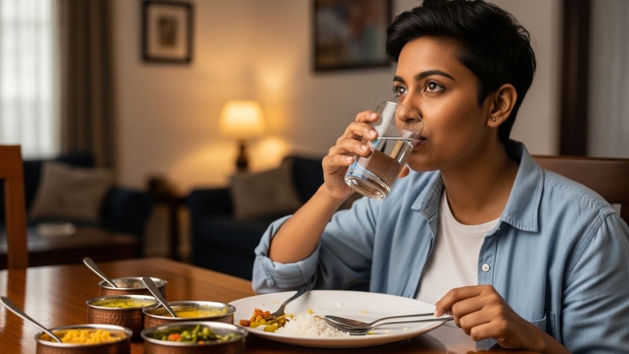 એવામાં જ્યારે આપણે તરત જ પાણી પીએ છીએ, ત્યારે પેટમાં રહેલા ડાયજેસ્ટિવ એન્ઝાઇમ્સ (પાચક ઉત્સેચકો) અને ગેસ્ટ્રિક જ્યુસ પાતળા થઈ જાય છે. આનાથી ખોરાક પચવાની પ્રક્રિયા ધીમી પડી જાય છે, જેના પરિણામે ગેસ, એસિડિટી, બ્લોટિંગ (પેટ ફૂલવું) અને છાતીમાં બળતરા જેવી સમસ્યાઓ શરૂ થાય છે.