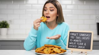 જ્યારે કંઈક નવું અને મસાલેદાર ખાવાનું મન થાય, ત્યારે ટ્રાય કરો ઘઉંના લોટની આ ક્વિક રેસીપી