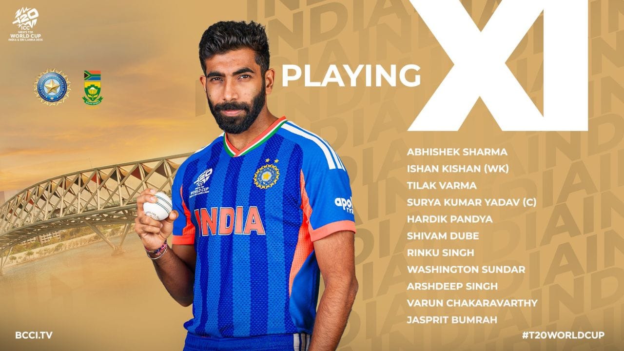 દક્ષિણ આફ્રિકાના પ્લેઇંગ ઇલેવનમાં ટોચના ત્રણમાં ત્રણ ડાબા હાથના બેટ્સમેન છે, તેથી વોશિંગ્ટન સુંદરને પ્લેઇંગ ઇલેવનમાં પસંદ કરવામાં આવ્યો છે. મોટા સમાચાર એ છે કે દક્ષિણ આફ્રિકાએ તેના પ્લેઇંગ ઇલેવનમાં ચાર ફેરફારો કર્યા છે. 