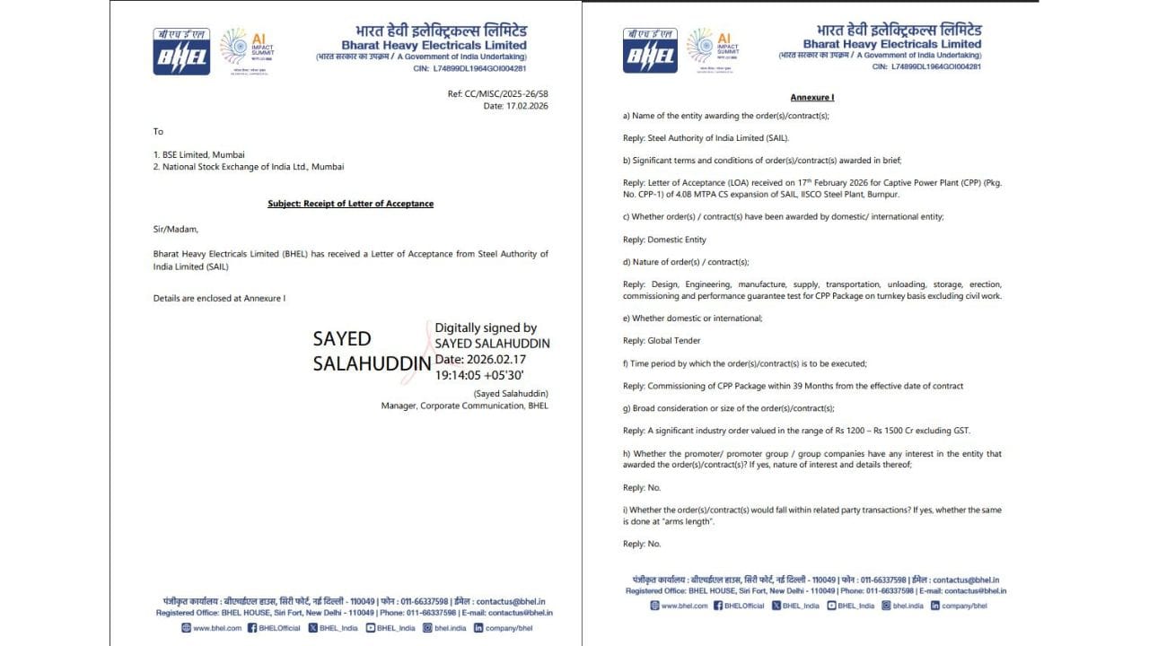 કંપનીના અધિકારીઓએ જણાવ્યું છે કે આ LOA ભવિષ્યના વિકાસ માટે સકારાત્મક પગલું છે. તેનાથી ન માત્ર આવકમાં વધારો થશે પરંતુ ટેકનિકલ ટીમોને નવી તક અને અનુભવ પણ મળશે. પ્રોજેક્ટ સંબંધિત વિગતવાર માહિતી અનુસૂચિ (Annexure)માં આપવામાં આવી છે.