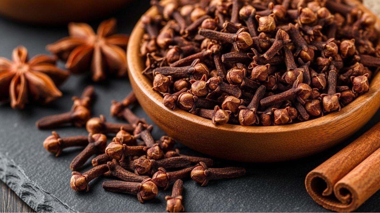 લવિંગનો સ્વભાવ ગરમ હોવા છતાં, યોગ્ય રીતે લેવાય તો તે શરીરમાં પિત્તને સંતુલિત રાખવામાં મદદ કરે છે. તે લોહીની અશુદ્ધિઓ ઘટાડે છે અને ગરમીમાં શરીરના શરીરના તાપમાનને બાહ્ય ગરમી સાથે સમાયોજિત કરવામાં મદદ કરે છે. આયુર્વેદ મુજબ, લવિંગનો સંયમિત ઉપયોગ આંખોની તંદુરસ્તી માટે પણ લાભદાયક માનવામાં આવે છે. ( Credits: AI Generated )