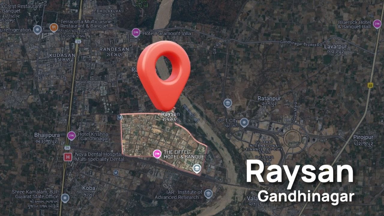 રાયસણ વિસ્તાર શાંત અને સ્વચ્છ વાતાવરણ માટે ઓળખાય છે. અહીં મોટા મકાનો, ઓછી ભીડ અને સારી લાઈફસ્ટાઇલ મળે છે. શહેરના અન્ય ભાગો તથા અમદાવાદ તરફ સરળ આવનજાવન હોવાને કારણે આ વિસ્તાર અમીર લોકોમાં લોકપ્રિય છે.