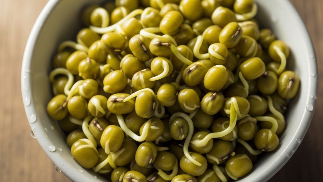 સામાન્ય મગની તુલનામાં અંકુરિત મગમાં વિટામિન્સ અને મિનરલ્સનું પ્રમાણ વધી જાય છે. તેમાં રહેલ વિટામિન C રોગપ્રતિકારક શક્તિ (ઈમ્યુનિટી) વધારે છે, જ્યારે વિટામિન A આંખોના તેજ માટે ઉત્તમ છે. તેમાં રહેલ આયર્ન લોહીની ઉણપને દૂર કરે છે.