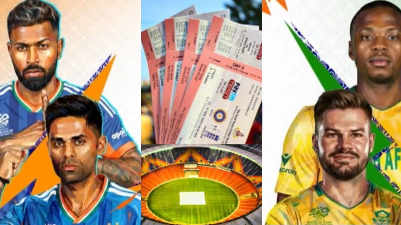 ટિકિટ બુક કરવા માટે પ્રથમ ‘Sports’ વિભાગ પસંદ કરો અથવા સીધું અમદાવાદ પર ક્લિક કરો ત્યારબાદ ભારત vs દક્ષિણ આફ્રિકા સુપર-8 મેચ પસંદ કરો અને ‘બુક ટિકિટ’ વિકલ્પ પર ક્લિક કરો. પછી ઉપલબ્ધ સ્ટેન્ડ મુજબ સીટ પસંદ કરી ચુકવણી પૂર્ણ કરો.