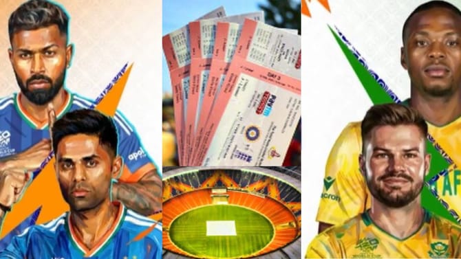 ભારત-દક્ષિણ આફ્રિકા મેચની ટિકિટ ક્યાંથી અને કેટલી કિંમતમાં મળશે?