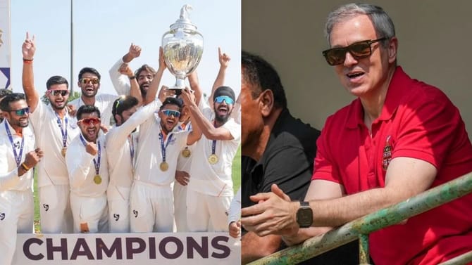 J&K રણજી ચેમ્પિયન, CM અબ્દુલ્લાએ ₹ 2 કરોડના ઈનામની જાહેરાત કરી