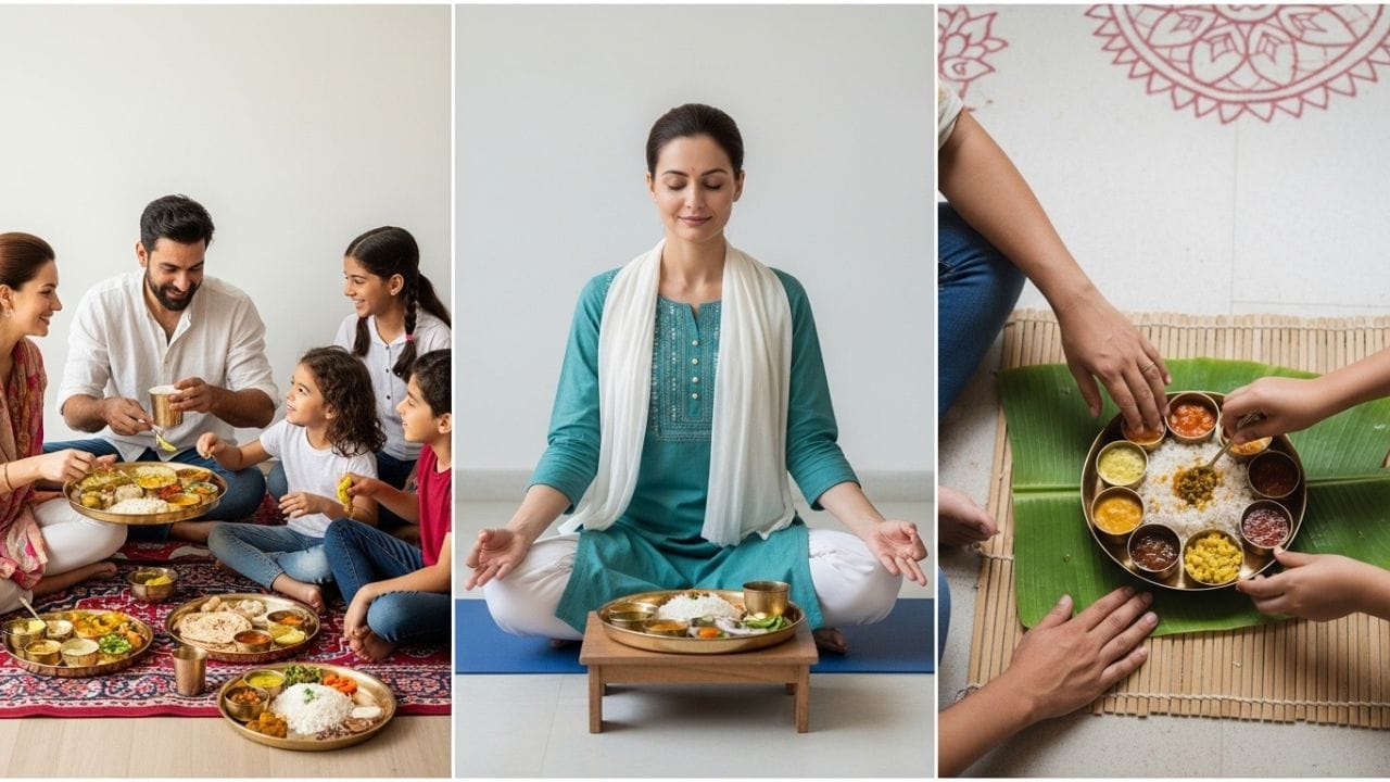 માનસિક શાંતિ - બહુ ઓછા લોકો જાણે છે કે ફ્લોર પર બેસીને ખાવાથી માનસિક શાંતિ પણ મળે છે. નિષ્ણાતો કહે છે કે આ આદત માનસિક તણાવ ઘટાડે છે અને તમને સારું લાગે છે. જો કે જે લોકોએ ઘૂંટણની સર્જરી કરાવી છે અથવા સાંધાના દુખાવા ઉપરાંત અન્ય સ્વાસ્થ્ય સમસ્યાઓ છે, તેમણે ફ્લોર પર ખાવાનું ટાળવું જોઈએ. ટ્રેન્ડ્સને અનુસરવાને બદલે, આવા લોકોએ પહેલા નિષ્ણાતની સલાહ લેવી જોઈએ.
