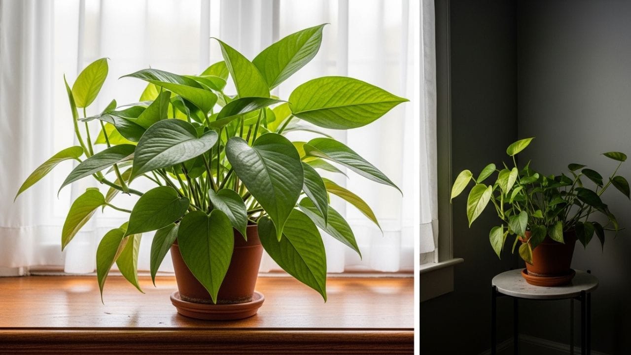 જ્યારે મની પ્લાન્ટના હવાઈ મૂળને ભેજ અને ચઢવા માટે સહારો મળે છે, ત્યારે છોડ ઉપર વધે છે અને વધુ પરિપક્વ બને છે. તેથી દિવાલ અથવા શેવાળની લાકડી પર ઉગાડેલો મની પ્લાન્ટ સામાન્ય રીતે મોટા પાંદડા આપે છે. ( Credits: AI Generated )