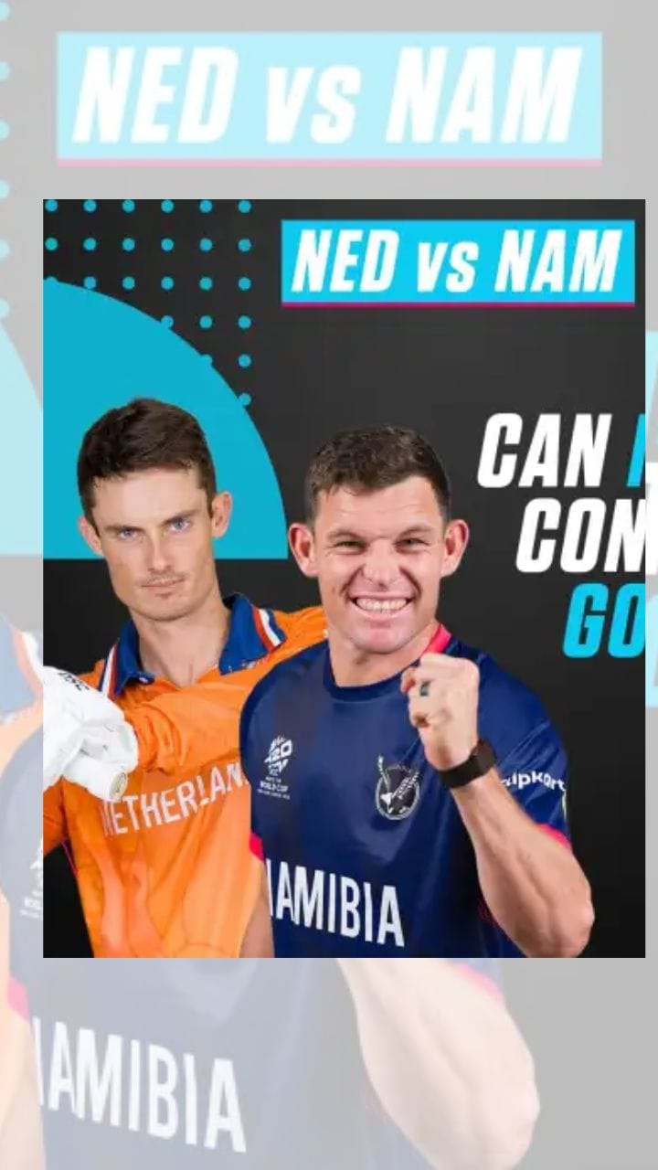 ICC T20 વર્લ્ડ કપ માટે નામિબિયા અને નેધરલેન્ડની ટીમો અરુણ જેટલી સ્ટેડિયમ પહોંચી
