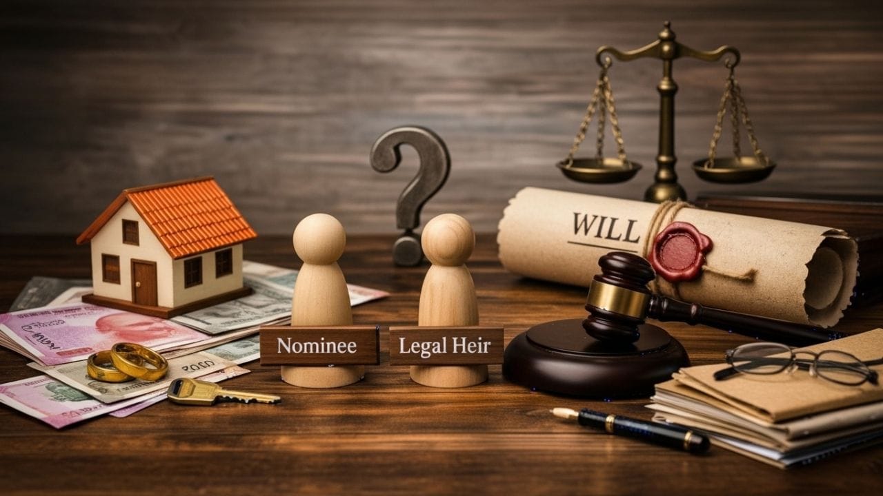 પીએફ (PF), ગ્રેચ્યુઈટી અને પેન્શન: સરકારી અને EPF ના નિયમોમાં નોમિનીને પ્રાથમિકતા આપવામાં આવે છે. તેમ છતાં, પારિવારિક દાવાઓ અને કોર્ટના આદેશો અહીં પણ અસર કરી શકે છે. 