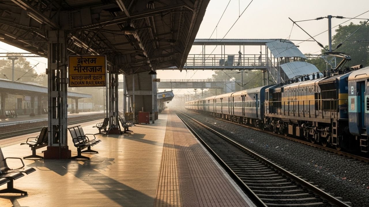 સામાન્ય રીતે, રેલવે સ્ટેશન એ મુસાફરીની શરૂઆતનું કેન્દ્ર હોય છે, જ્યાં લોકો ટિકિટ બારીએથી પોતાની મંજિલની ટિકિટ ખરીદે છે અને ટ્રેનમાં સવાર થઈને પ્રવાસનો આરંભ કરે છે. પરંતુ, જરા કલ્પના કરો કે તમારા રહેઠાણની એકદમ નજીક જ રેલવે સ્ટેશન આવેલું હોય, તેમ છતાં તમે ત્યાંથી ટ્રેન પકડી ન શકો! ( Credits: AI Generated )