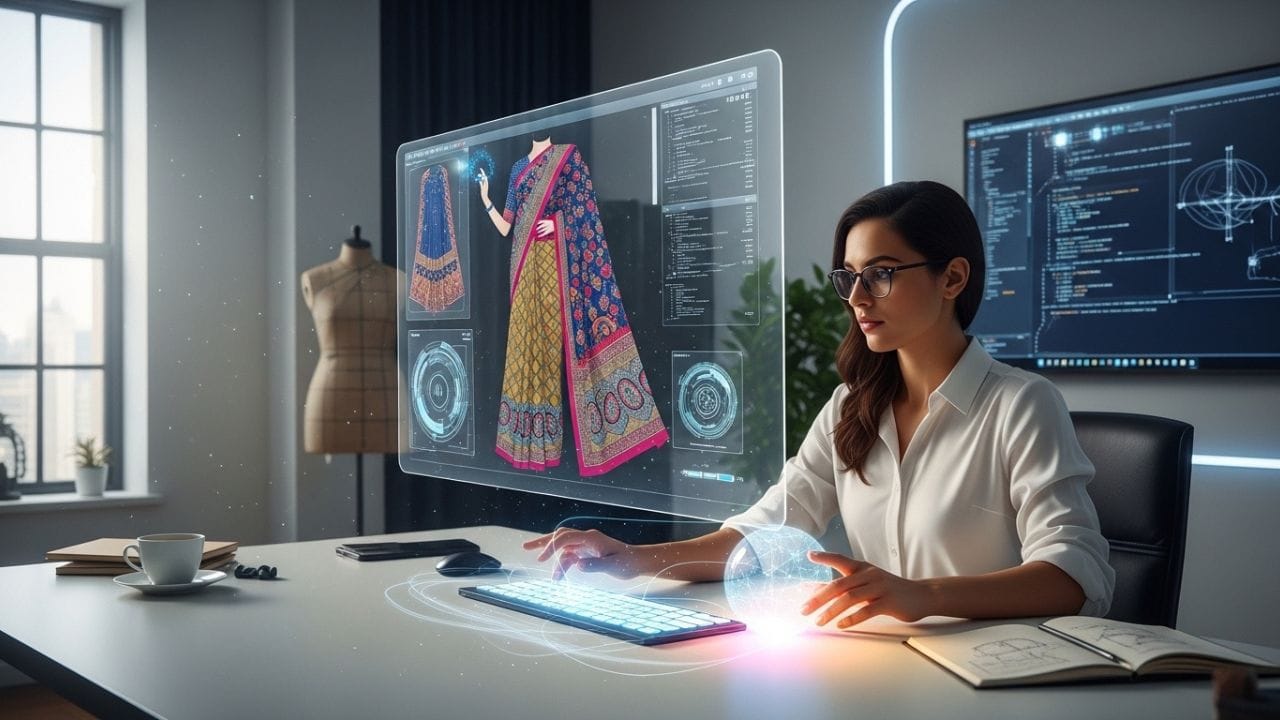 ઓછા સમયમાં ખૂબ કામ: AI દ્વારા બનાવેલી સાડીનો મુખ્ય ફાયદો એ છે કે તમને સચોટ ડિઝાઇન મળે છે, જ્યારે સમગ્ર પ્રક્રિયામાં ઘણો ઓછો સમય લાગે છે. સૌથી મહત્વની બાબત એ છે કે ડિઝાઇન, ત્યારબાદ તેને કેવી રીતે અમલમાં મૂકવી. અર્પિતાએ સમજાવ્યું કે આ કમાન્ડ વણકરો માટે પણ ફાયદાકારક છે. કારણ કે મહિલાઓ જેવી ઈચ્છે તેવી સાડી બનાવી શકાય છે.
