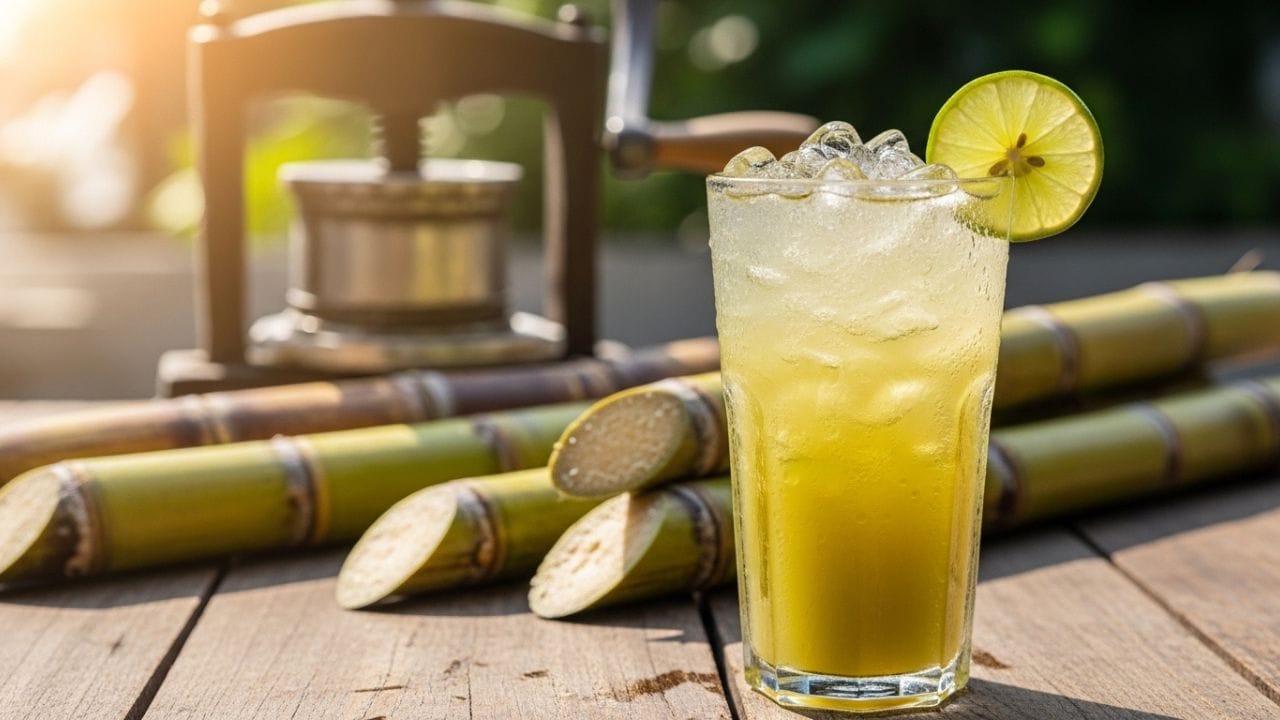 આ કારણે શેરડીનો રસ શરીરને ઠંડક આપે છે અને ગરમીમાં સ્વસ્થ રહેવામાં મદદ કરે છે. (Image Credit Source: AI)
