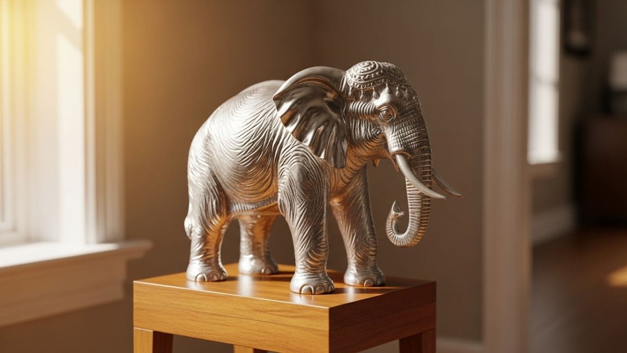 જો તમે ઘરમાં હાથીની પ્રતિમા સ્થાપિત કરવા ઇચ્છો છો, તો પહેલાં કોઈ જાણકાર અથવા વાસ્તુ સલાહકાર પાસેથી યોગ્ય દિવસ અને શુભ મુહૂર્ત વિશે માર્ગદર્શન લેવું લાભદાયક માનવામાં આવે છે. પ્રતિમા મૂકવાની જગ્યા સ્વચ્છ અને વ્યવસ્થિત રાખવી પણ મહત્વપૂર્ણ છે. એકવાર સ્થાપિત કર્યા પછી હાથીની મૂર્તિને નિયમિત રીતે સાફ રાખવાથી સકારાત્મકતા અને સુવ્યવસ્થા જળવાઈ રહે છે, એવી માન્યતા છે. ( Credits: AI Generated )