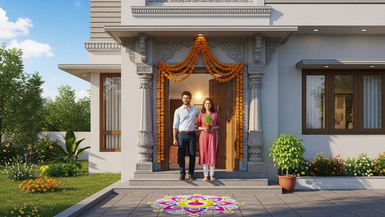 વાસ્તુ સંબંધિત માન્યતાઓ મુજબ ઘરની દિશા પ્રમાણે જીવનશૈલી અને ગોઠવણીમાં થોડા ફેરફાર કરવાથી સકારાત્મકતા જાળવી શકાય છે. જો મકાન પૂર્વમુખી હોય તો શુદ્ધતા, શાંતિ અને સાત્વિક આચરણ પર ભાર મૂકવો શુભ માનવામાં આવે છે. પશ્ચિમ તરફ પ્રવેશ ધરાવતા ઘરમાં લાકડાનો સામાન અને ઇન્ટિરિયરનો ઉપયોગ મર્યાદિત રાખવાની સલાહ આપવામાં આવે છે. ઉત્તરમુખી ઘરમાં વીજળી સંબંધિત સાધનો અને વાયરિંગ સુરક્ષિત અને સુવ્યવસ્થિત રહે તેની ખાસ કાળજી લેવી જોઈએ. જ્યારે દક્ષિણ દિશાના ઘરમાં ભેજ, ગંદકી અને અસ્તવ્યસ્તતા ન રહે તે માટે નિયમિત સફાઈ અને હવા-પ્રકાશની યોગ્ય વ્યવસ્થા રાખવી જરૂરી ગણાય છે. ( Credits: AI Generated )