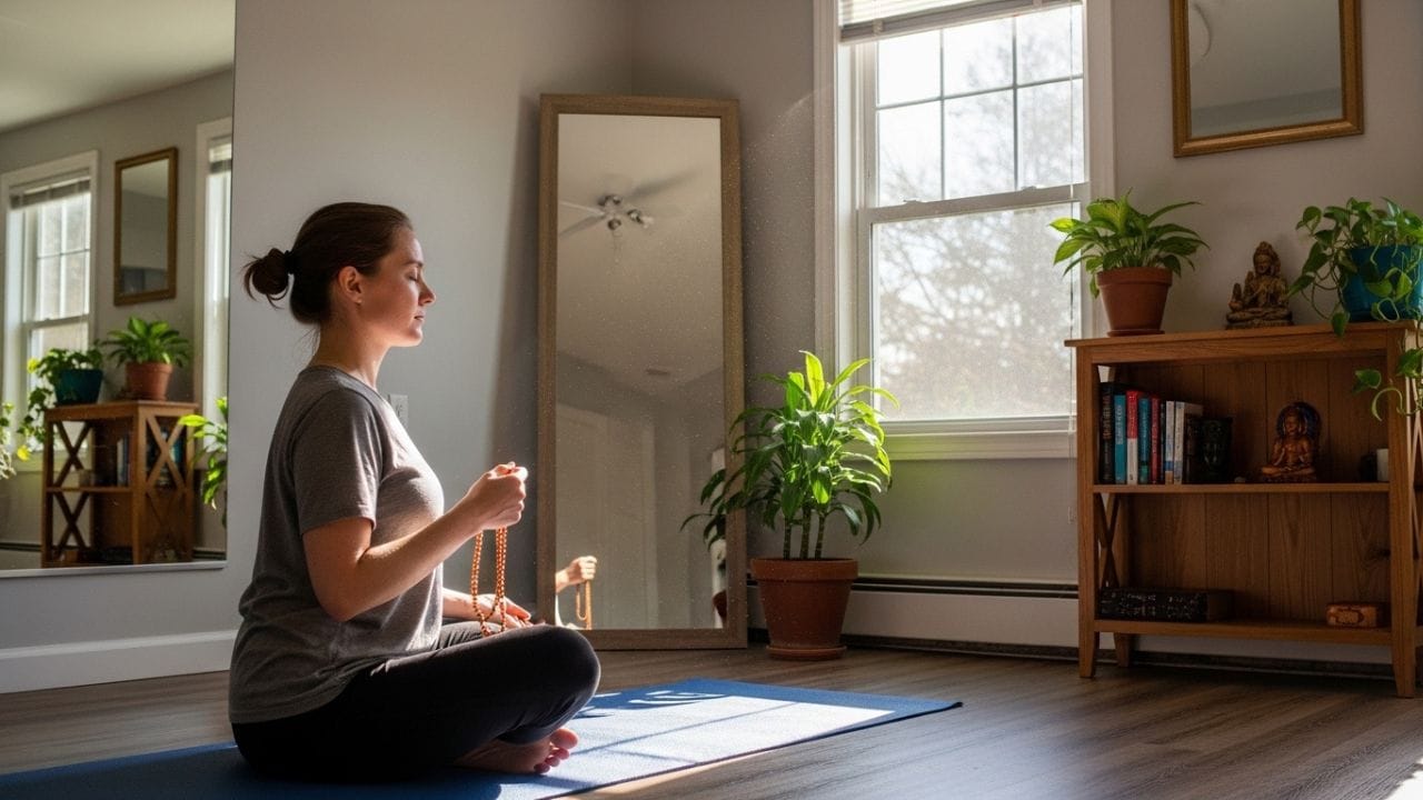 વાસ્તુ માન્યતા મુજબ ઘરમાં પૂરતો સૂર્યપ્રકાશ ન હોય તો સ્વાસ્થ્ય અને મન પર નકારાત્મક અસર પડી શકે છે, ખાસ કરીને બાળકો માટે તે અનુકૂળ નથી. અંધારું અને બંધ વાતાવરણ ઉદાસીનતા અને ભયભાવ વધારતું માનવામાં આવે છે. પ્રકાશ વધારવા માટે અરીસાનો યોગ્ય ઉપયોગ કરી શકાય છે. સકારાત્મકતા માટે ઘણા લોકો રોજ સવારે ગાયત્રી મંત્રનો 108 વખત પાઠ કરવાની સલાહ આપે છે. ( Credits: AI Generated )